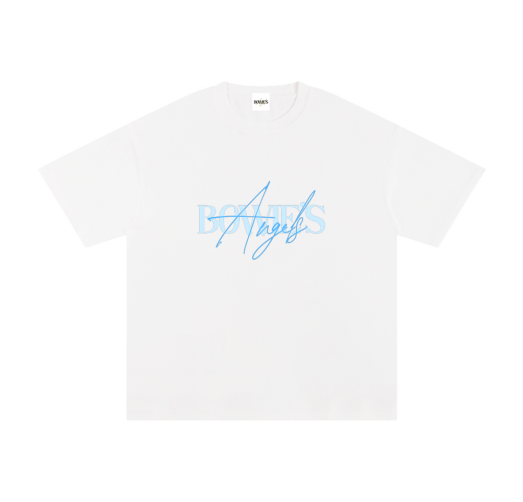 Seraphina T-Shirt - White & Azure